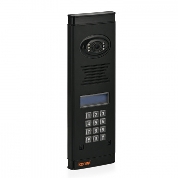 Konwi İntercom Apartman Tipi  2T Zil Paneli Siyah