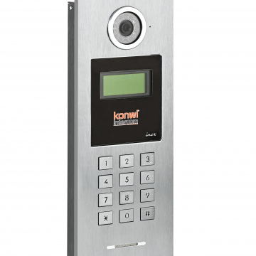 Konwi İntercom İnox Premium 8 Kablolu Kameralı Zil Paneli Şifreli